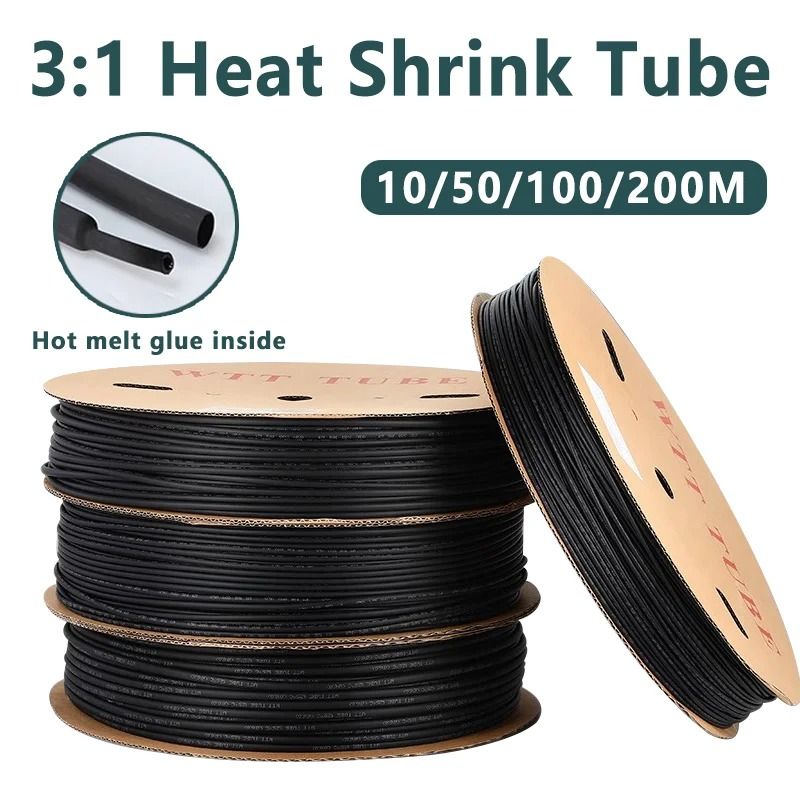 3 1 Heat Shrink Tube High Performance Polyolefin Thermal Cable Sleeve & Insulated Wire Protector red 100m 2.4mm