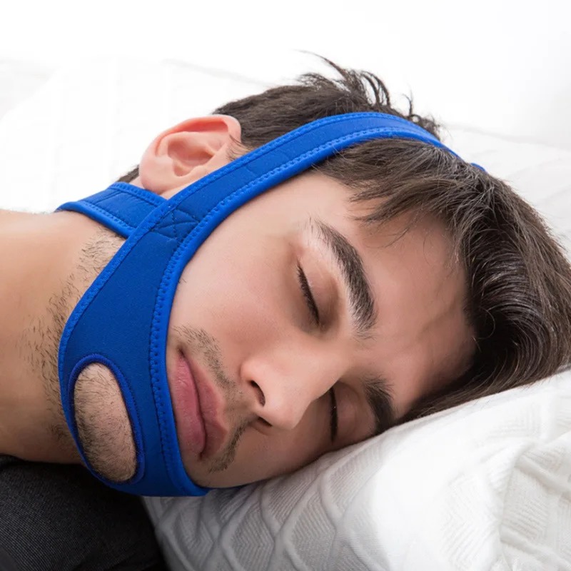 Anti Snore Chin Strap For Jaw Support And Mouth Breathing Control At Night anothe Blue Style