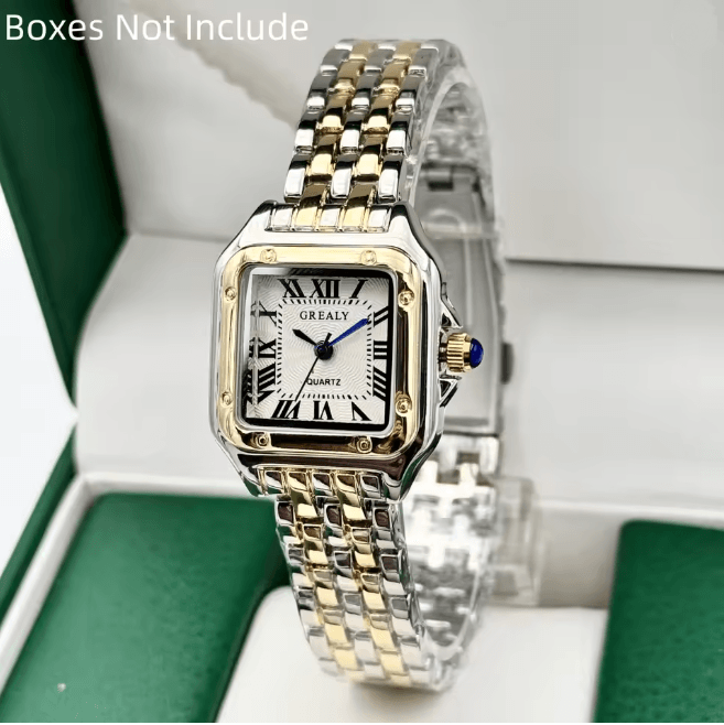 Elegance Gold Stainless Steel Women Watch Luxury Quartz Bracelet c