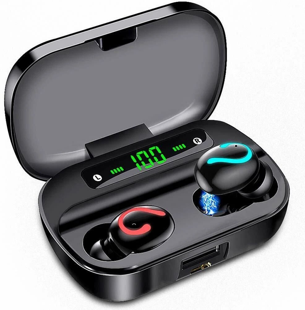 Bluetooth Wireless Earbuds Mini TWS Stereo Headphones Waterproof & Hi Fi Sound Bluetooth Wireless Earbuds Mini TWS Stereo Headphones Waterproof & Hi Fi Sound
