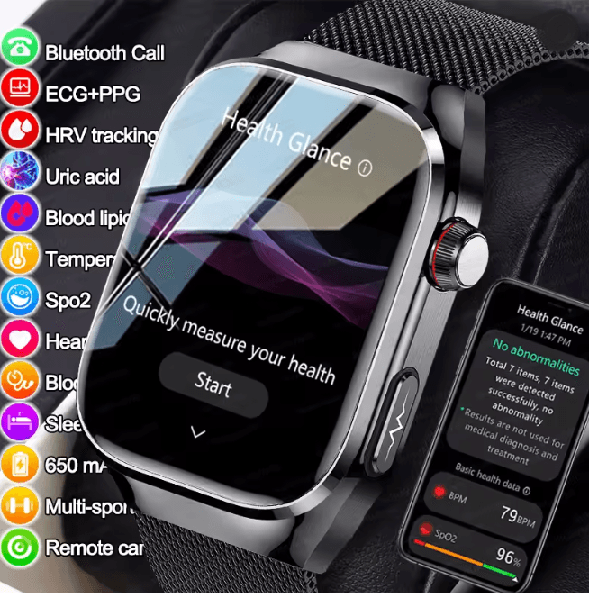 VitalScan Pro Health Monitoring Smart Watch With Bluetooth Calling 4