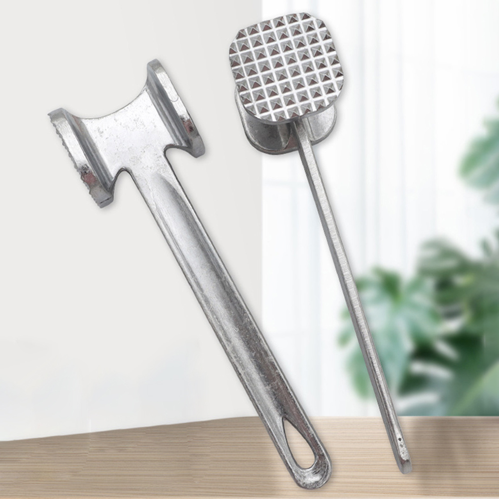 Heavy Duty Meat Tenderizer Hammer Aluminum Alloy Double Sided Mallet For Steak & Kitchen Use Heavy Duty Meat Tenderizer Hammer Aluminum Alloy Double Sided Mallet For Steak & Kitchen Use