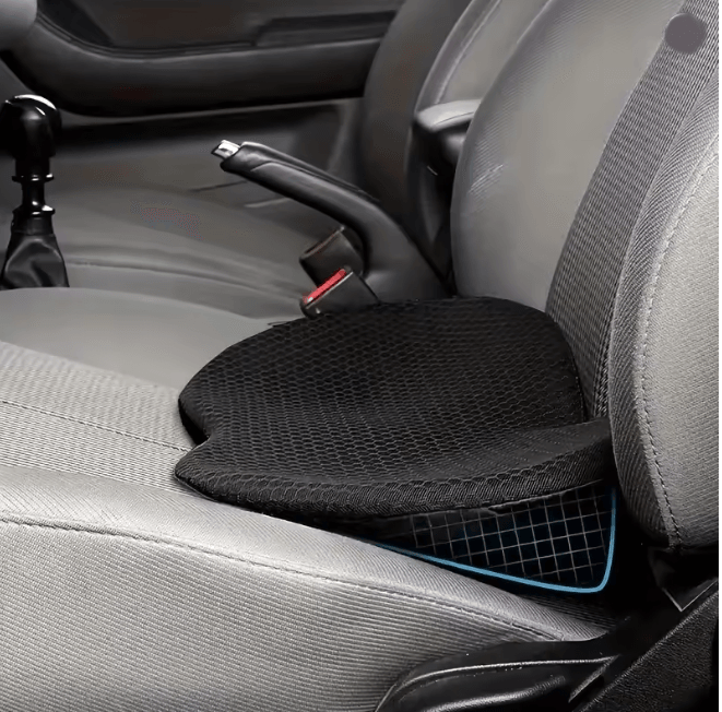 ErgoDrive 2 In 1 Memory Foam Car Seat Cushion For Sciatica And Lower Back Support brown