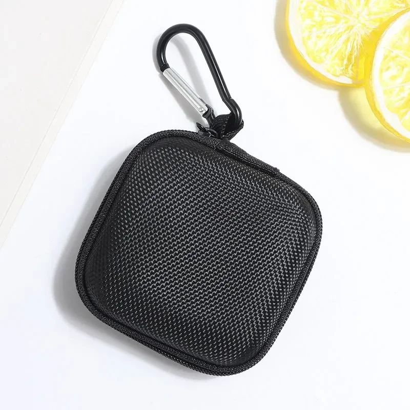 Hard Shell Shockproof Headphone Carrying Case With Accessory Storage usb dark Gray