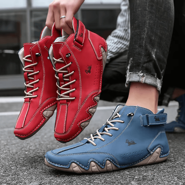 Mens Casual Leather Outdoor Walking Loafers Comfortable Lightweight Sneakers Shoes white 39 (8.5 Us)