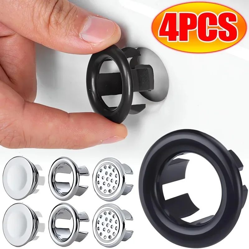 Wash Basin Sink Overflow Ring Plug style C 4pcs