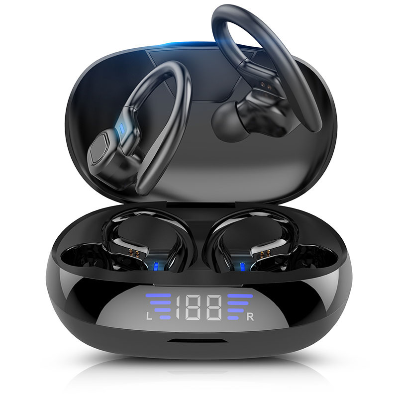 Wireless Sports Earphones With Earhooks Bluetooth Over Ear Running Headphones, Sweatproof In Ear Earbuds Wireless Sports Earphones With Earhooks Bluetooth Over Ear Running Headphones, Sweatproof In Ear Earbuds