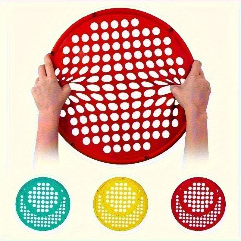 Home Training Equipment, Portable Hand Exerciser, Silicone Elastic Resistance Net, No Battery Included red