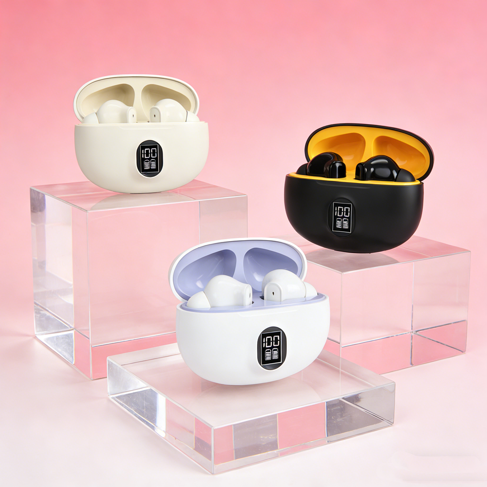 Wireless Gaming Bluetooth Headphones With Microphone Noise Reduction High Fidelity Bass Earphones For Clear Sound white