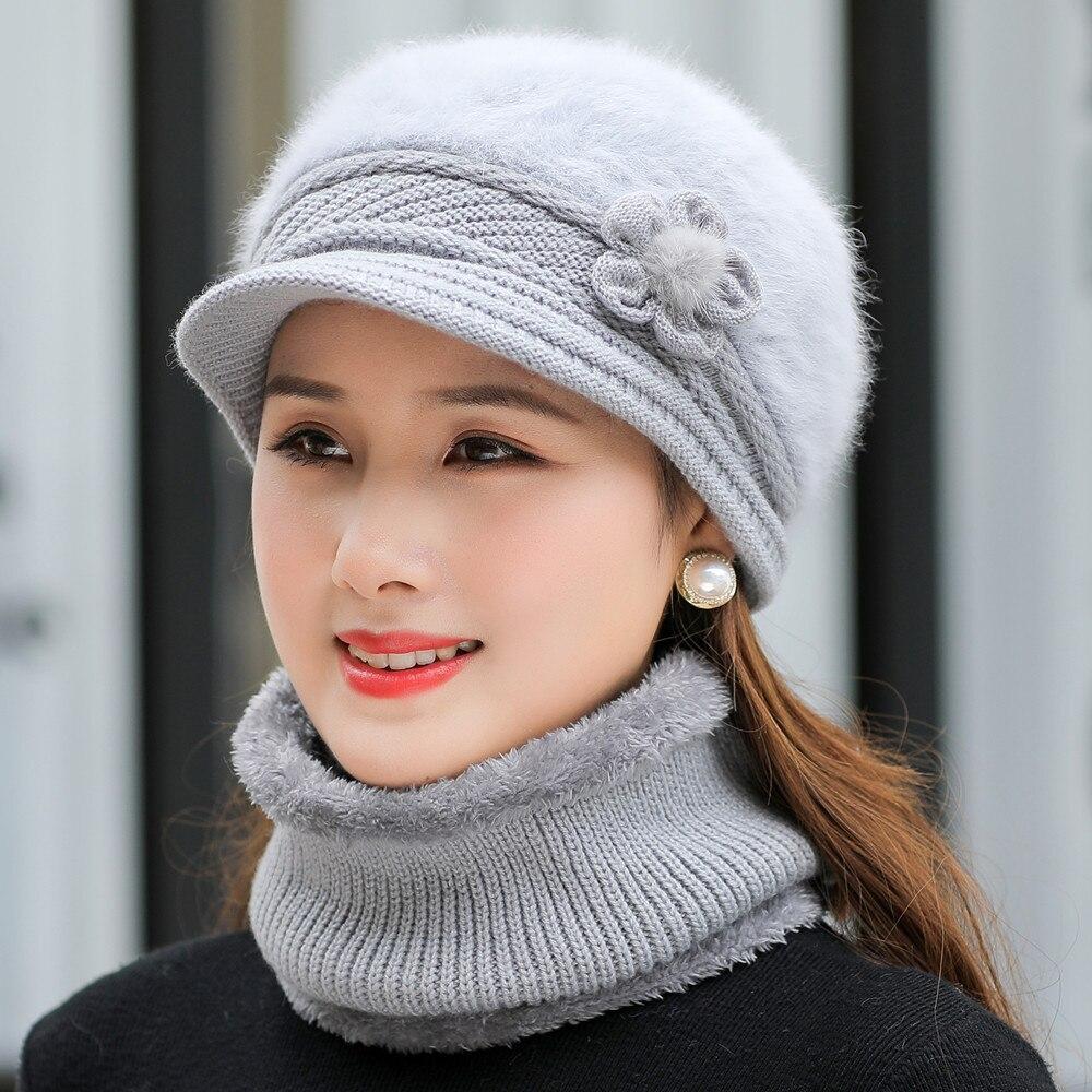 Plush Fur Lined Hat And Scarf Set For Cozy Winter Coverage And Daily Comfort grey