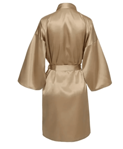 Elegant Satin Night Robe For Women With V Neck And Belted Waist 9 s