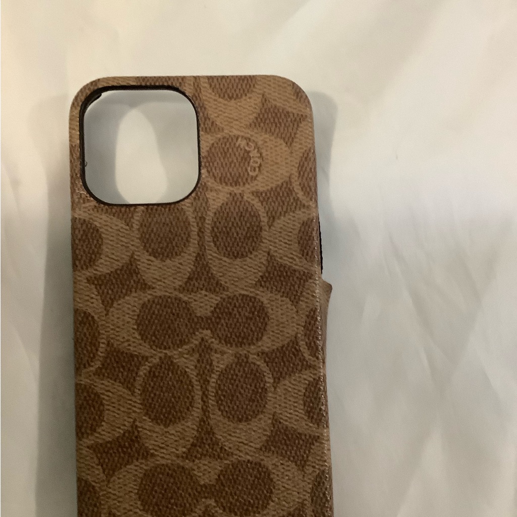 Coach Cell Phones & Accessories | Coach Signature Khaki Phone Case | Color: Tan | Size: Iphone 13 Promax