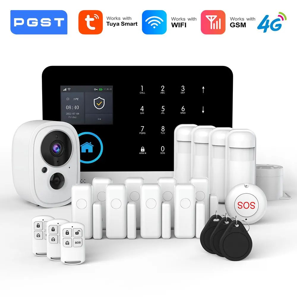 PGST 103 Smart 4G WiFi GSM Home Security System remote eu Plug