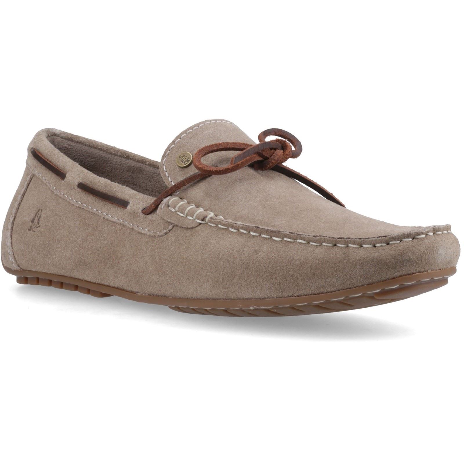 Hush Puppies Reuben Bootsschuh Veloursleder Herren Taupe Bootsschuhe