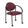 Office Star Products 24.5" W Stackable Seat Waiting Room Chair w/ Metal Frame Metal/Fabric in Gray | 33 H x 24.5 W x 24.25 D in | Wayfair