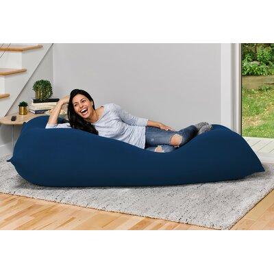 Yogibo Indoor Extra Large 100% Cotton Bean Bag Sofa Cotton in Blue | 24 H x 72 W x 24 D in | Wayfair 100103