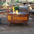 Patina Products Collegiate Series 16" H x 30" W Steel Outdoor Fire Pit w/ Lid Steel in Gray | 16 H x 30 W x 30 D in | Wayfair F215