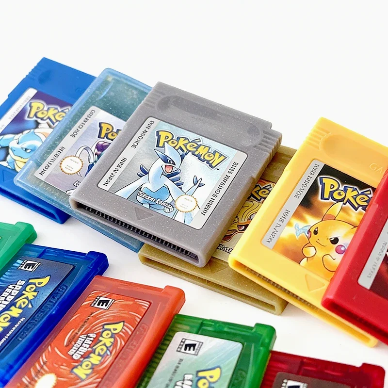 Low-power consumption 5 languages Version Pokemon GBC Game red/crystal/blue/yellow/gold/green/silver Video Game Cartridge