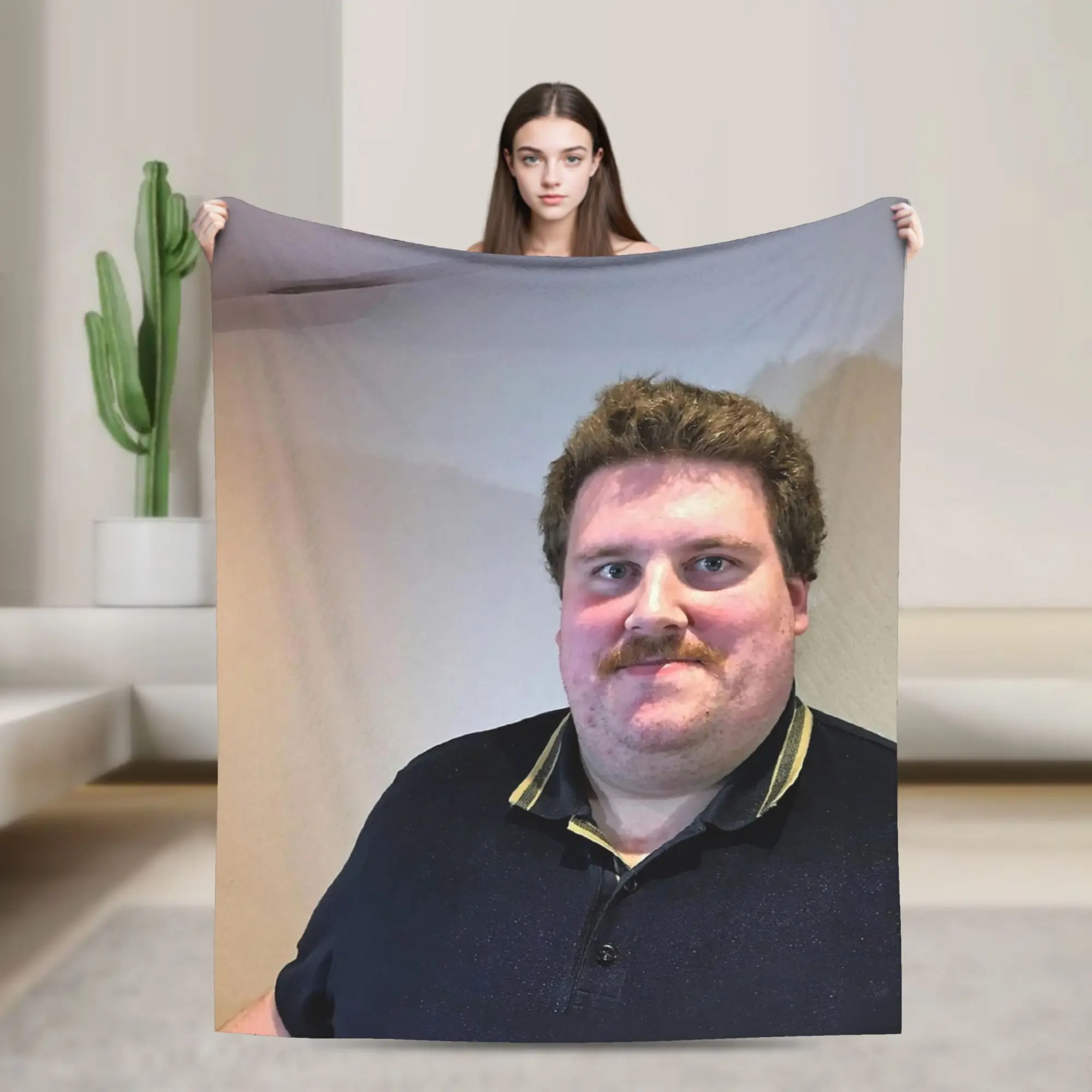 Drachenlord Poster Rainer Winkler the Superstar Originaldecken Samt Winter Weiche Überwurfdecken für Sofa Couch Tagesdecke Image