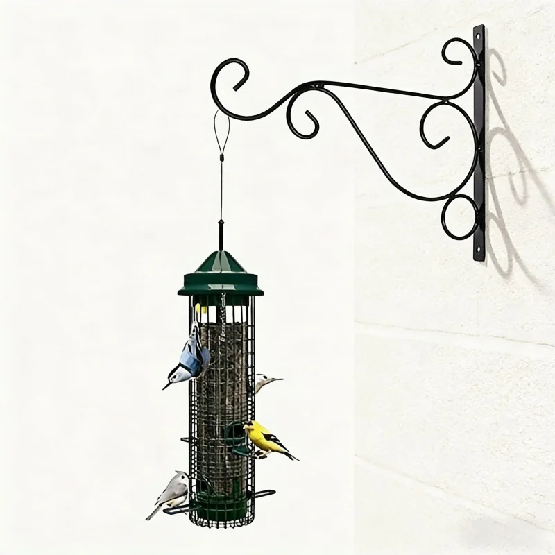 10-Zoll-Wandblumentopfhalter mit Schrauben, 2-4 Stück, universell für den Innen- und Außenbereich, für Sukkulenten, grüne Pflanzen, Balkon, zum Aufhängen Image