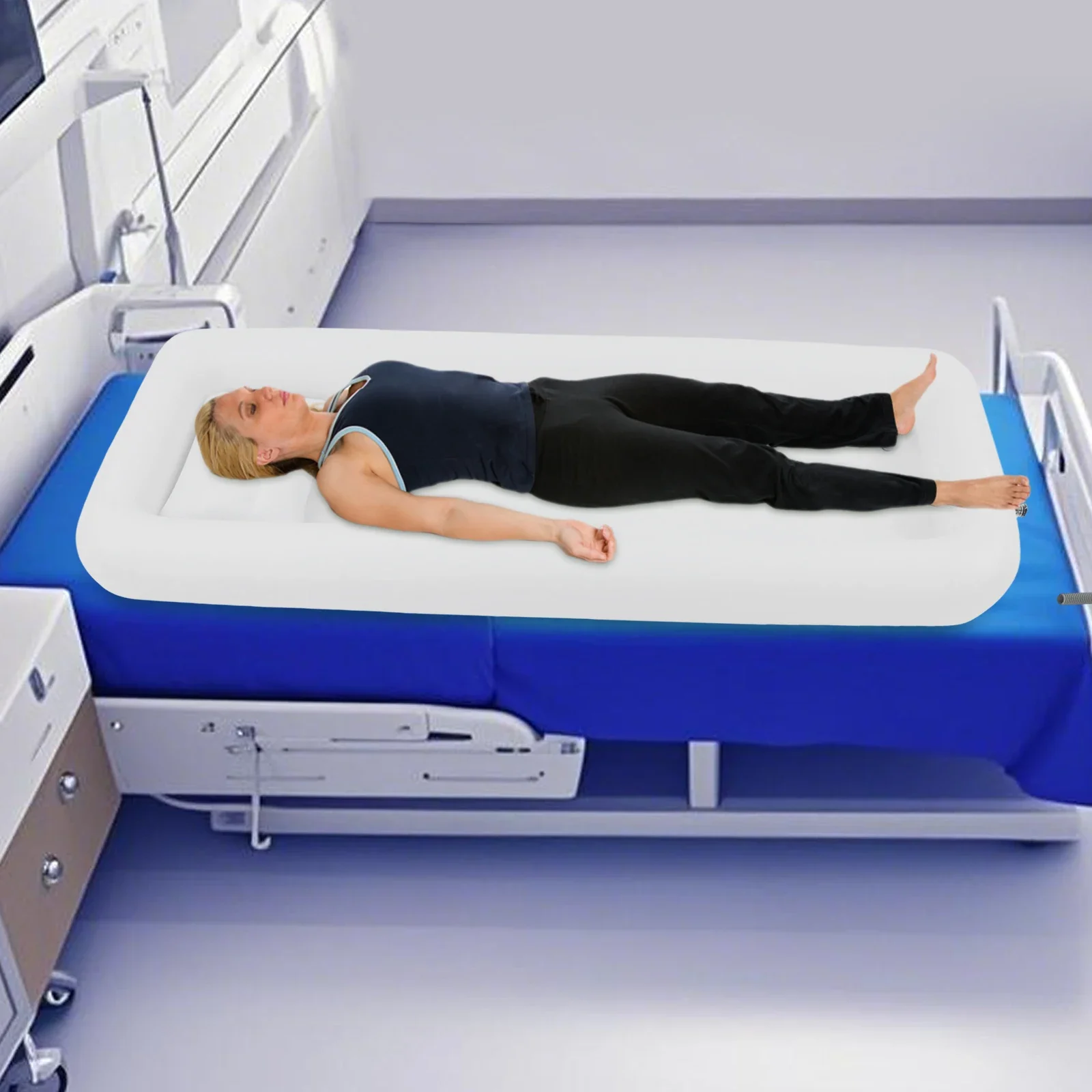 NEUESTE aufblasbare Badewanne, medizinische aufblasbare Duschbadewanne mit elektrischer Luftpumpe, Badezimmer im Bett für Behinderte, ältere Menschen, Patienten