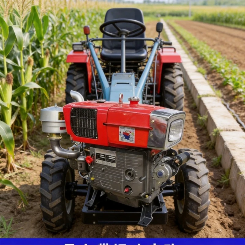 Elektrisch Startbarer Einzylinder Wassergekühlter Dieselmotor, Kleiner Traktor, Landwirtschaftliche Nutzung, Hohe Effizienz, Einfache Bedienung Image