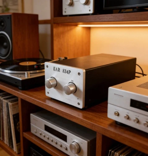 EAR834 MM Phono-Vorverstärker Gleichrichter Klasse-A-Verstärker 12AX7 6X4 HiFi Röhren-Stereo-Audio-Equipment Image