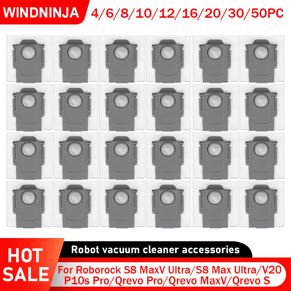 Staubbeutel für Roborock S8 Max Ultra/P10s Pro/P20 Pro/Qrevo Pro/Qrevo MaxV/Qrevo Curv/Qrevo S/Qrevo EdgeT/G20S Ultra Vakuumteile Image
