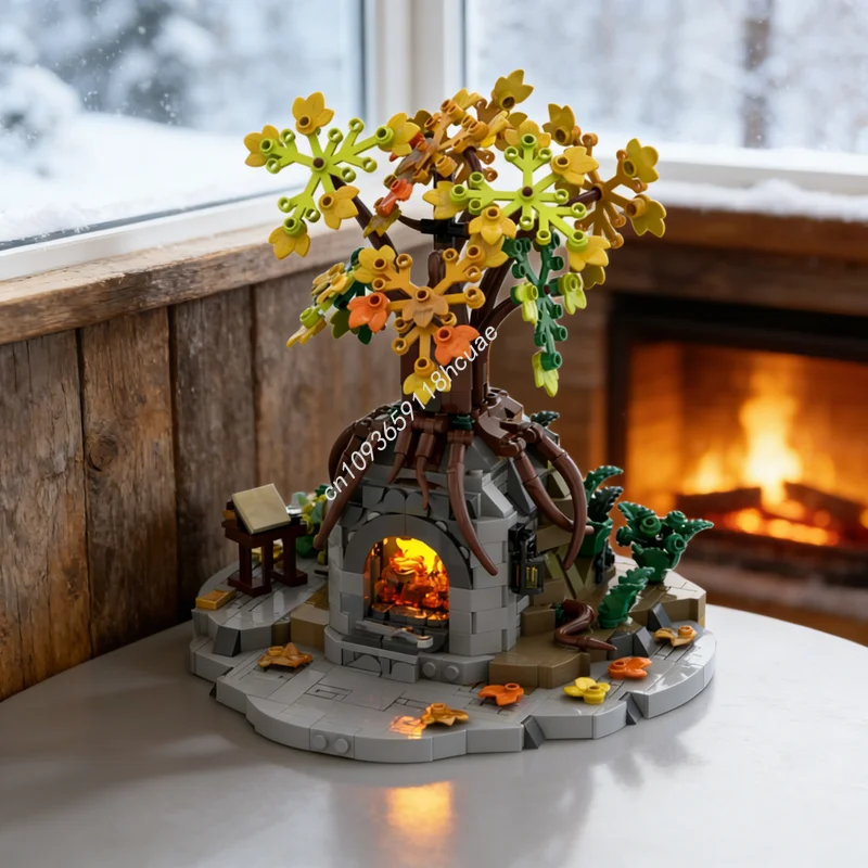 793-teiliges MOC Hobbit Herr der Ringe Narsil-Rückgeschmiedung Rivendell Seitenbau-Modell Bausteine Spielzeug Architektur Weihnachtsgeschenke Image