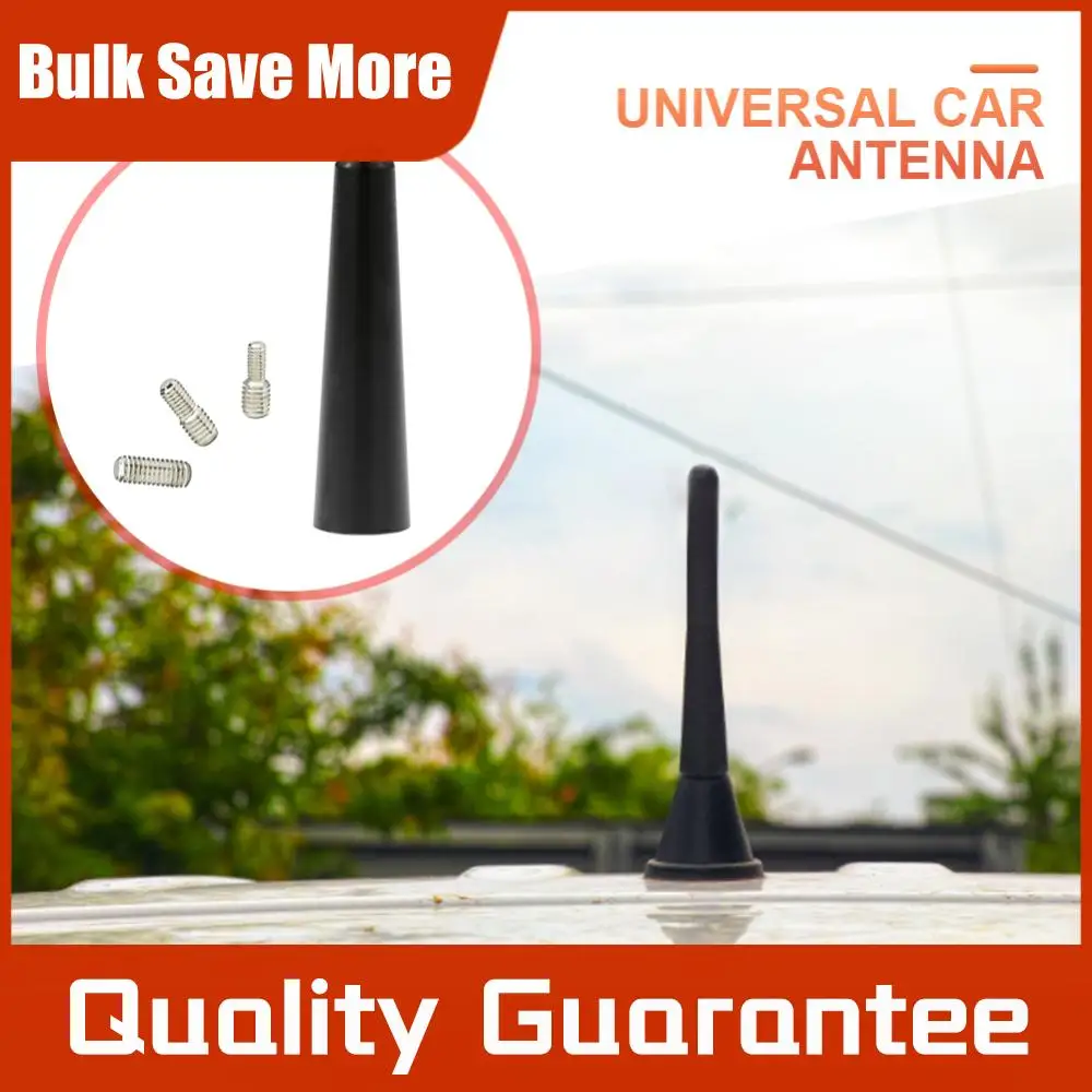 Starke Universelle Auto-Radioantenne Kleine Kurze Autoantenne mit Schrauben Mini Auto-Radiozubehör FM/AM/DAB Reinkupfer-Antenne Radio Image