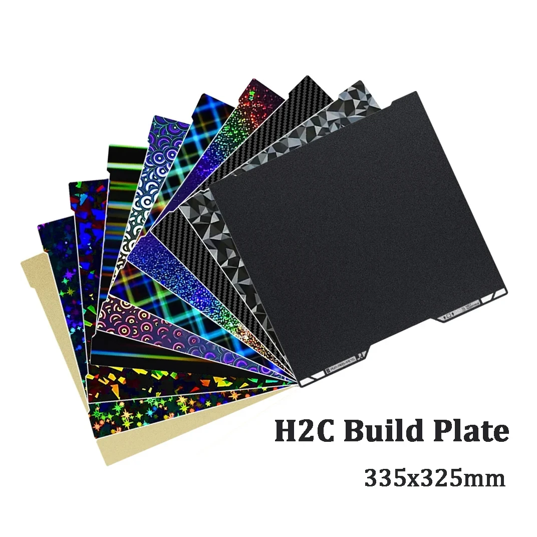 Für Bambu Lab H2C Bett Bauplatte Bambulab Glatt Strukturiert 335x325 Hiqh Qualität Für Bambu Lab H2C Zubehör Ersatzteile Image