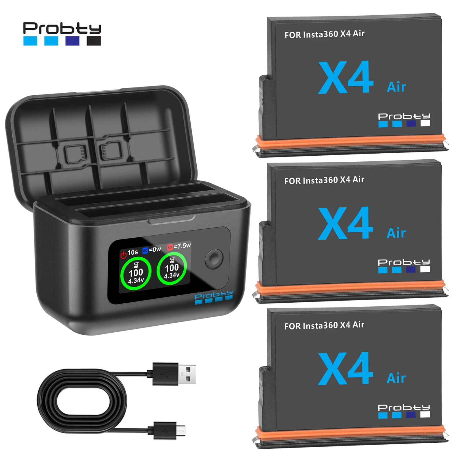 2100mAh Akku für Insta360 X4 Air oder Schnellladegerät für Insta 360 X4 Air Action-Kamera-Zubehör Image