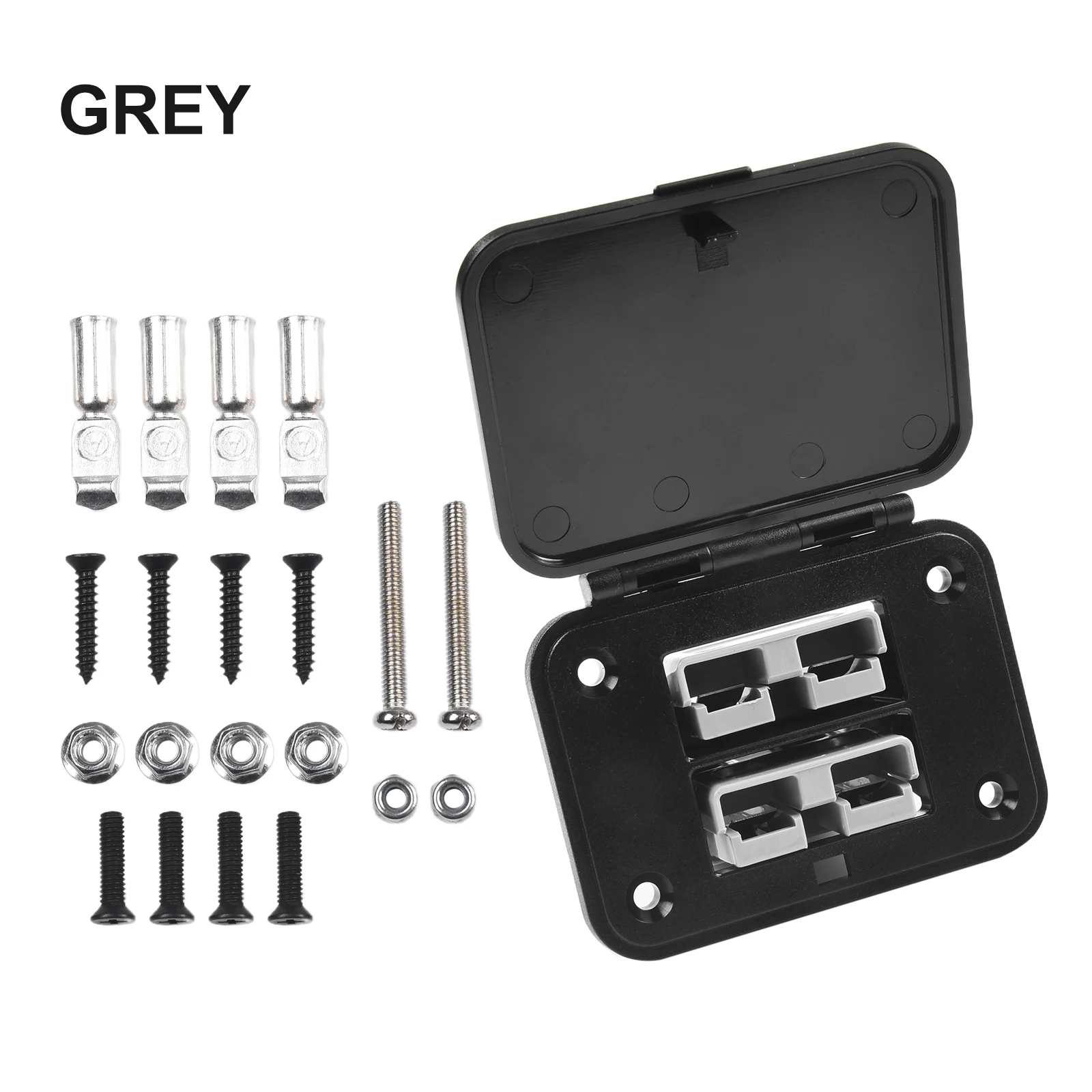 1 Satz Doppel-Unterputzhalterungen für die Stromverteilung von Elektrofahrzeugen für Anderson-Steckverbinder-Unterputzmontagen Image