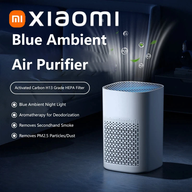 Luftreiniger, Rauch- und Geruchsbeseitiger, Negativ-Ionen-Generator, Haushalts-HEPA-Luftreiniger, effiziente Luftreinigung, Formaldehyd-Entfernung für Auto und Zimmer Image