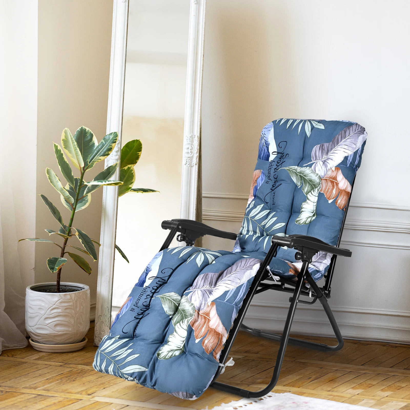 Liegestuhlkissen, Gartenliegenkissen, Sonnenliegenkissen, Polster für Gartenliegen, Liegestuhlkissen für Garten, Terrasse, Strandliege Image