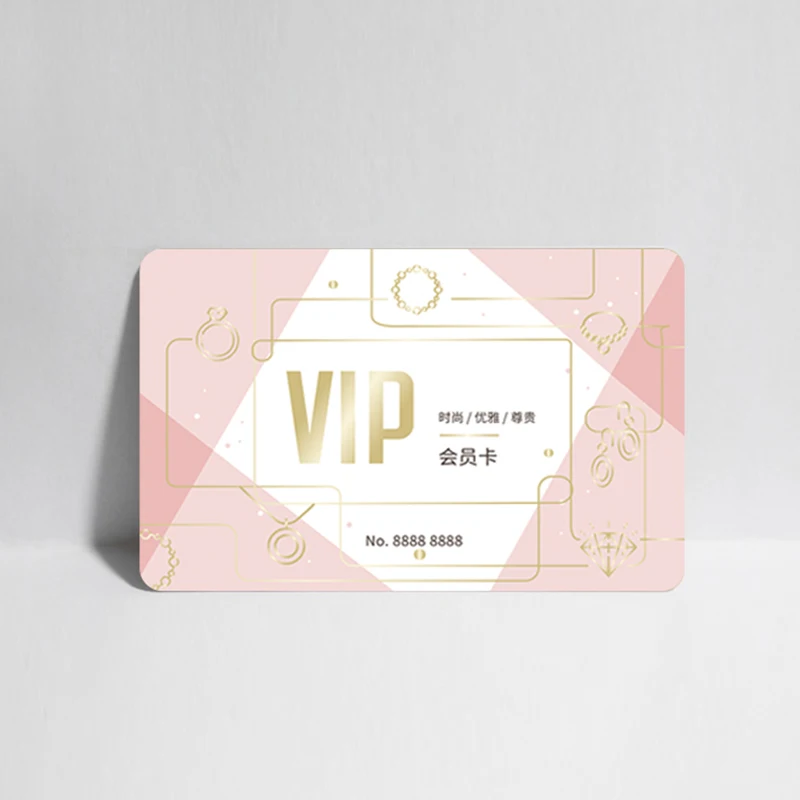 Personalisierte Mitgliedskarte 0,76 PVC-Karte VVIP-Karte Fun Card Work ID, wasserfest, Farbdruck, abgerundete Ecken Image