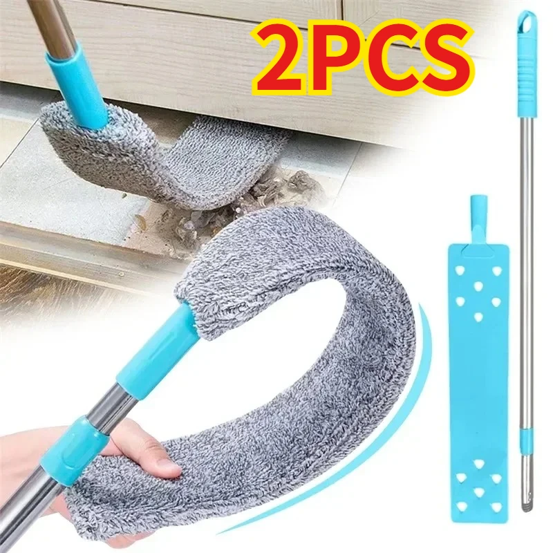 2PCS Lange Griff Staub Mops Boden Decke Reinigung Mops Bett Unten Staub Reiniger Sofa Staub Entfernung Pinsel Haushalts Reinigung werkzeug Image