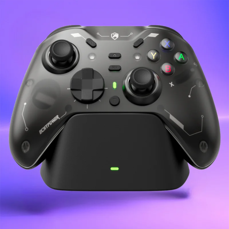 ECHTPower Wireless Game Controller mit Dock für Switch2/PC – Hall-Effekt-Joystick Image