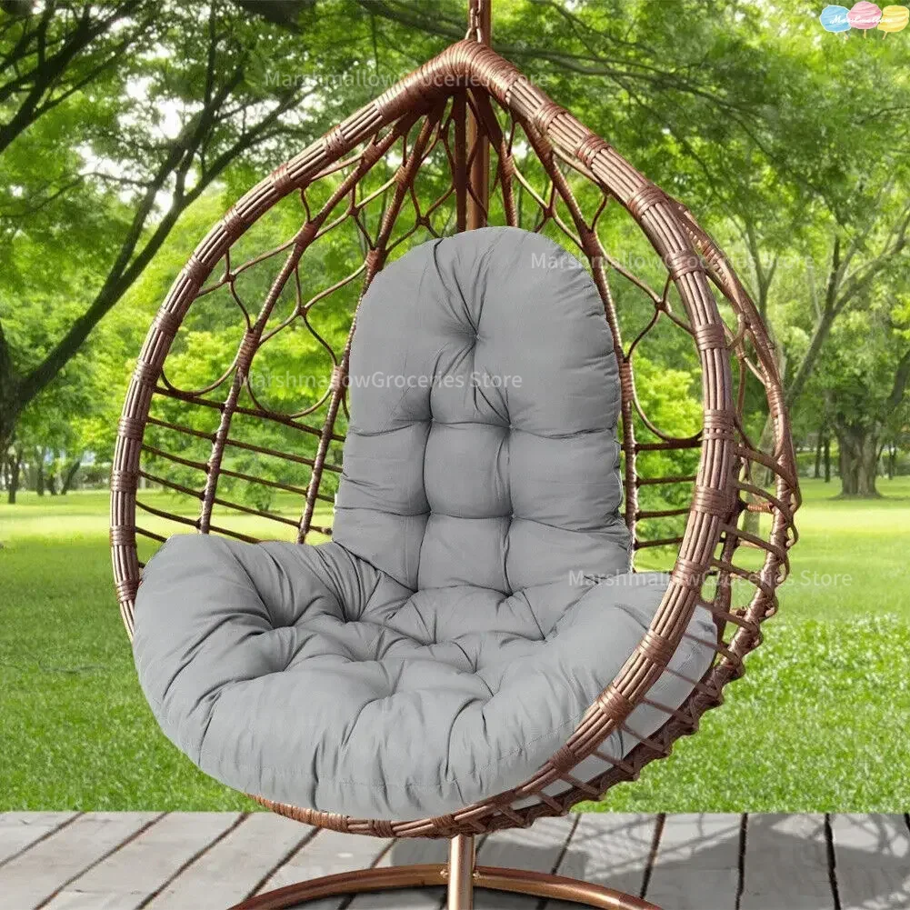 Garten-Hängesessel-Sitzkissen für den Außenbereich, Hof-Hängeschaukel-Stuhlkissen, Rattan-Stuhl, weiches, bequemes Kissen, NoChair Image
