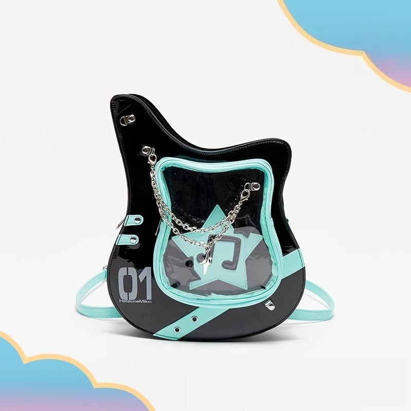 Kawaii Hatsune Miku Cross-Dimensional Double-Shoulder Gitarre Ita Bag Rucksack Anime Geschenke