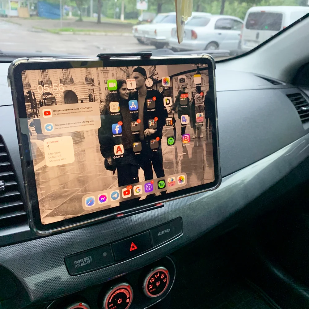 Auto CD Slot Tablet Ständer Telefonhalter Universal 360° ° Drehbare Halterung kompatibel für Ipad Pro Mini Air Xiaomi Samsung Pad 4-11" Image