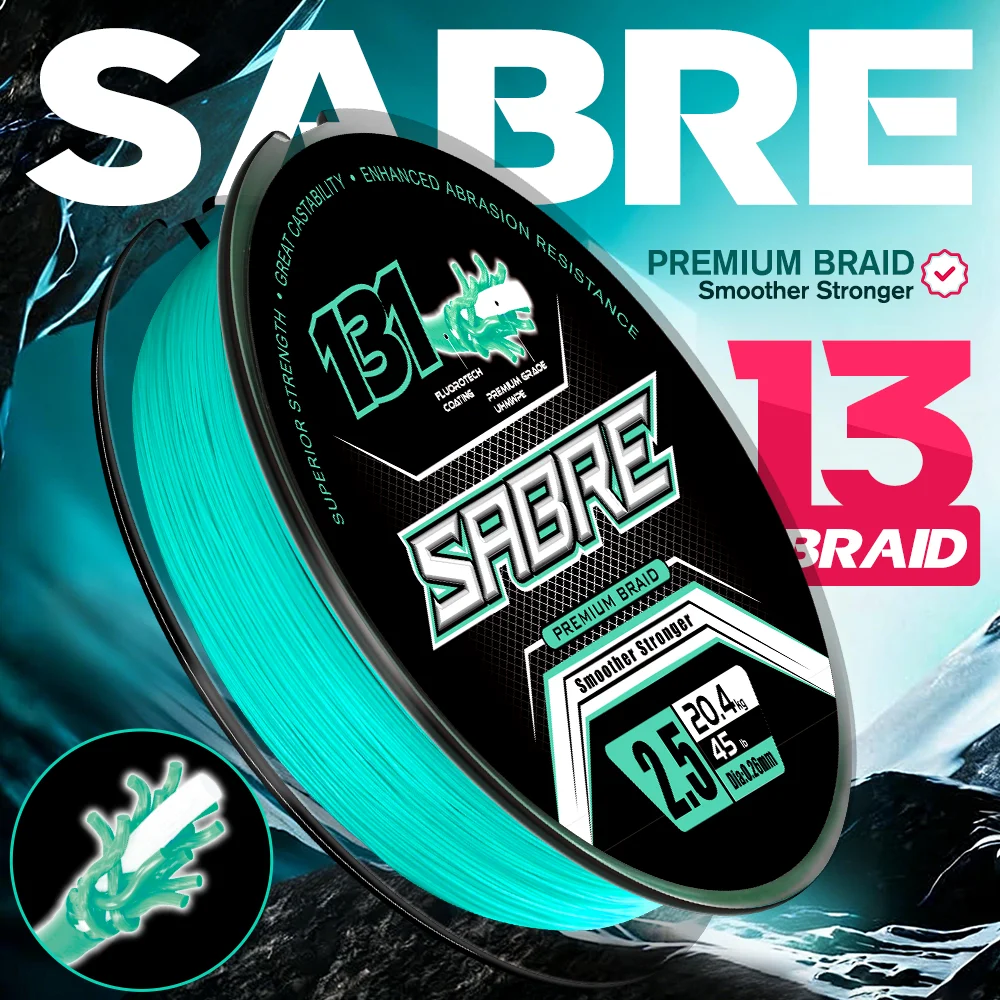 Vikingar 500 m, 131 Stränge, geflochtene PE-Angelschnur, ultraglatt, null dehnbar, abriebfest, zum Salzwasser- und Süßwassergießen Image