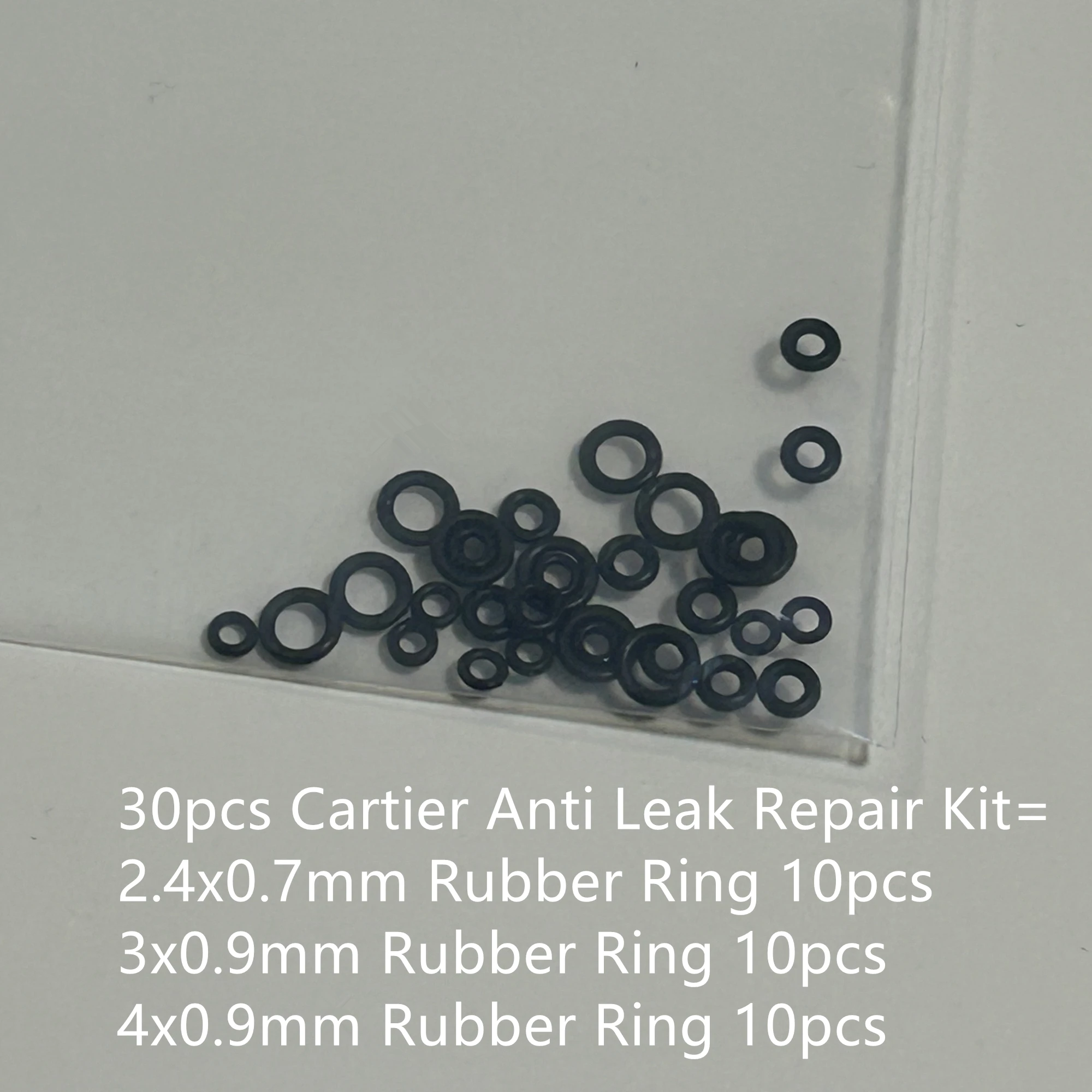 30 teile/los Verhindern Gas Leck Gummi O-Ring Reparatur Kit Für Cartier Feuerzeug Anti Leck Innere Ersatz Gummi teil DIY Werkzeug Zubehör Image