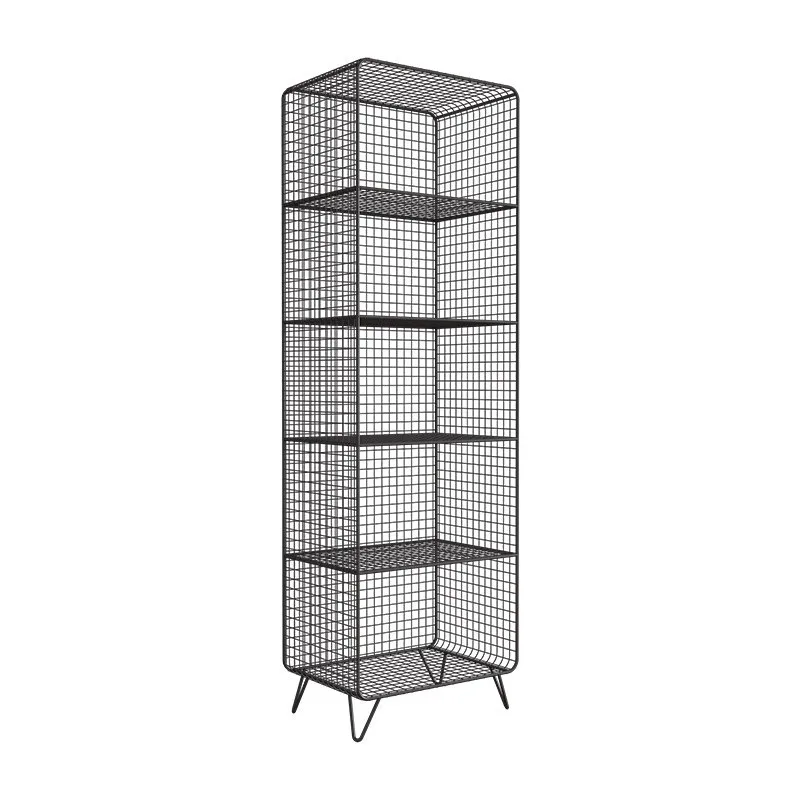 Gitterregal Bodenhohes Bücherregal Bekleidungsgeschäft Ausstellungsregal Taschen-Handtuch-Schal-Vitrine Gitterschrank Bücherregal