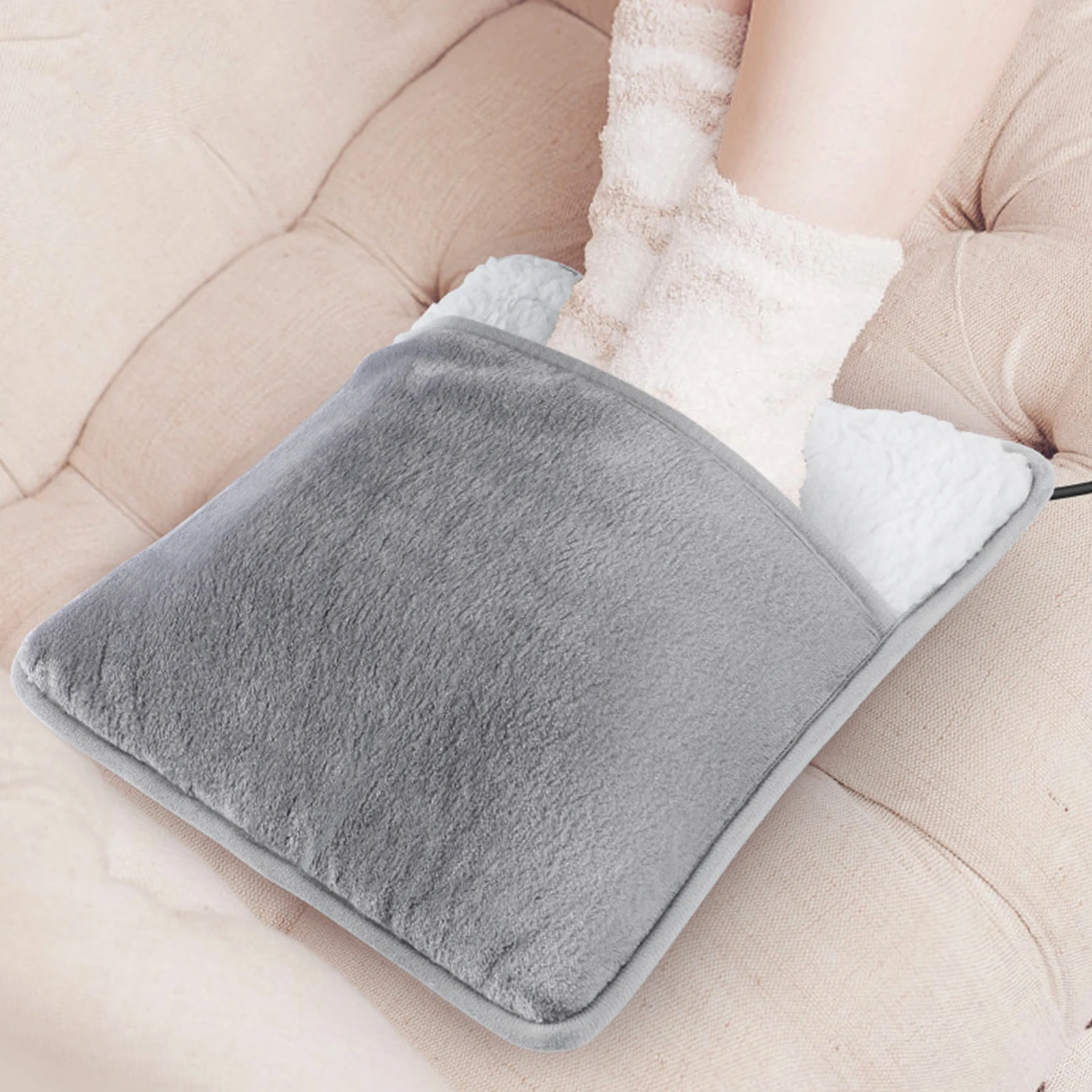 Elektrischer Fußwärmer USB-Heizmatte Winter Elektrische Fußheizmatte für Frauen und Männer Image