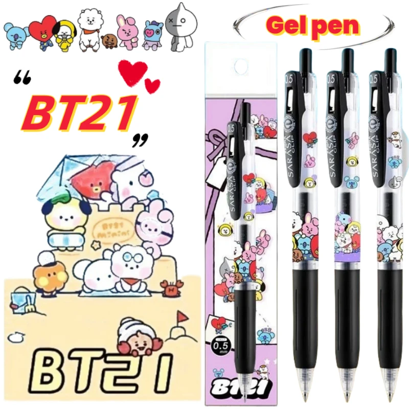 BT21 RJ Koya Shooky Kreativer Cartoon-Neutralstift, speziell für Schreiben und Prüfungen von Mittelschülern, Klickstift, Festival-Geschenk Image