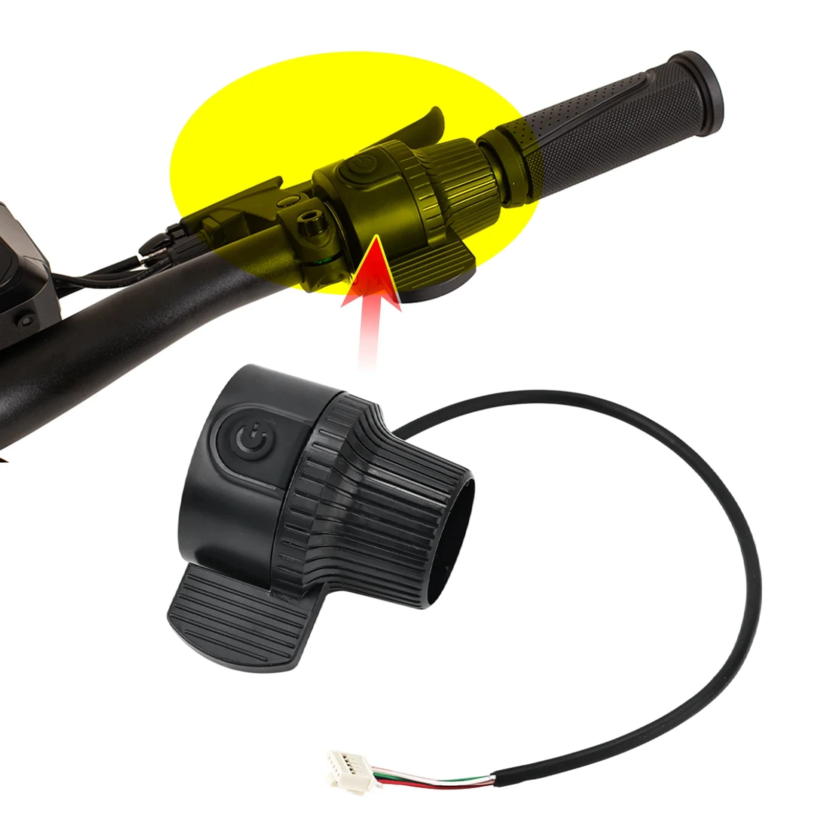 Original-Gashebel für Kukirin G3 G4 Elektroroller Daumengasregler Drehgriff-Beschleuniger Zubehör Image