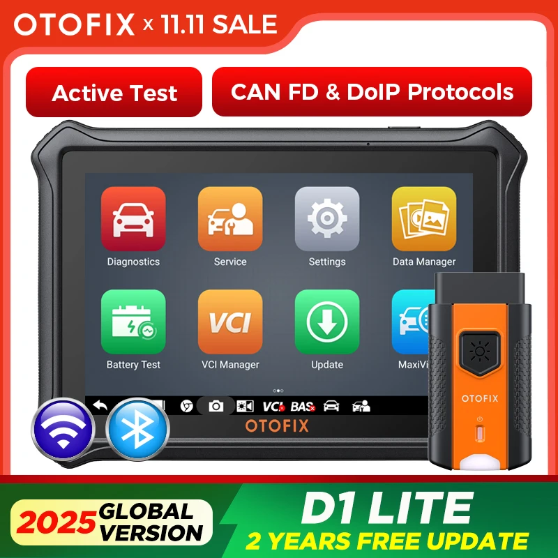 OTOFIX D1 Lite Kfz-OBD2-Scanner, 2-Jahres-Update, bidirektionale Steuerung, alle Systemdiagnose-Scan-Tools FCA SGW CAN FD & DoIP Image