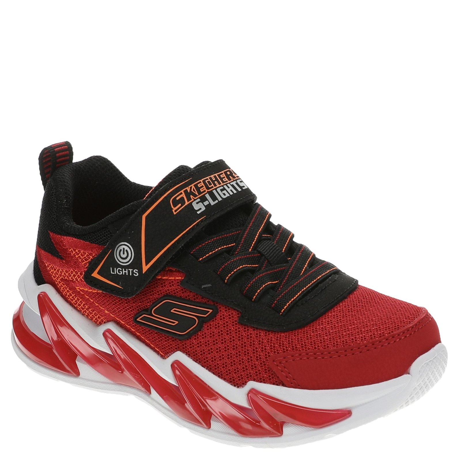 Skechers Light-Surge 400200L - Boys 2.5 Youth Red Sneaker Medium