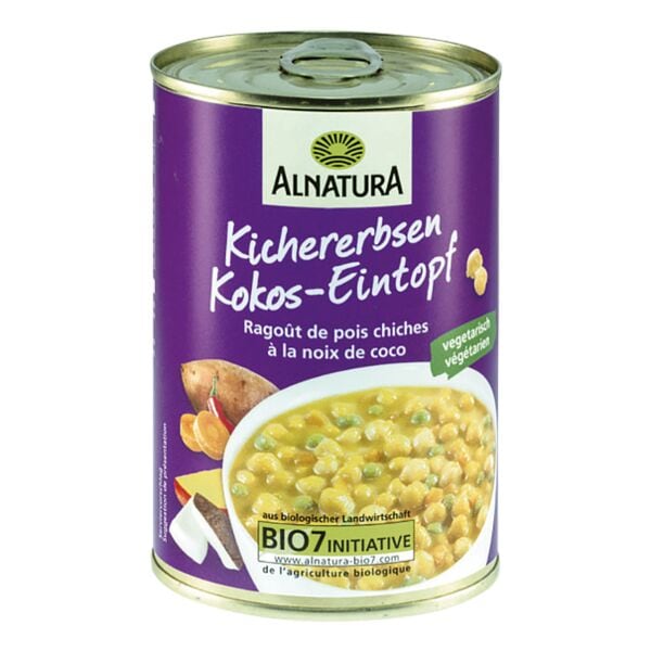 Alnatura Bio Kichererbsen-Kokos-Eintopf 400 g Image